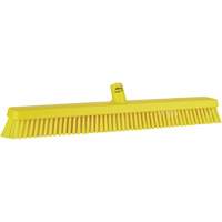 Heavy-Duty Push Broom, Fine/Stiff Bristles, 24", Yellow JQ216 | Oxymax Inc