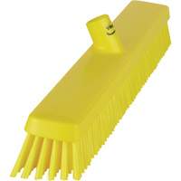 Heavy-Duty Push Broom, Fine/Stiff Bristles, 24", Yellow JQ216 | Oxymax Inc