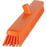 Heavy-Duty Push Broom, Fine/Stiff Bristles, 24", Orange JQ218 | Oxymax Inc