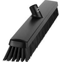 Heavy-Duty Push Broom, Fine/Stiff Bristles, 24", Black JQ221 | Oxymax Inc