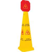 Wet Floor Safety Cone Topper, Pictogram Oxymax Inc