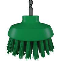 Brosse ronde HyDrive pour perceuse, Soies Tr&egrave;s ferme, Longueur de 3-1/10", Vert Oxymax Inc