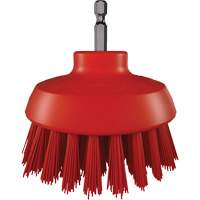 Brosse ronde HyDrive pour perceuse, Soies Tr&egrave;s ferme, Longueur de 3-1/10", Rouge Oxymax Inc