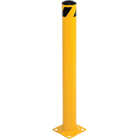 Bollard, Steel, 42" H x 5-1/2" W, Yellow Oxymax Inc