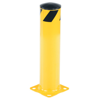 Safety Bollard, Steel, 24" H x 5-1/2" W, Yellow Oxymax Inc