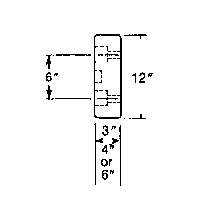 Butoirs de quai en caoutchouc moul&eacute;s, Caoutchouc, 30" la x 4" p x 10" h Oxymax Inc