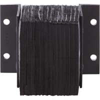 Laminated Dock Bumpers, Horizontal, Rubber, 12" W x 4" D x 10" H Oxymax Inc