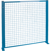 Protecteurs de p&eacute;rim&egrave;tre - Style treillis m&eacute;tallique, 4' h x 4' la, Bleu Oxymax Inc