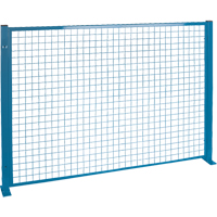 Protecteurs de p&eacute;rim&egrave;tre - Style treillis m&eacute;tallique, 4' h x 8' la, Bleu Oxymax Inc