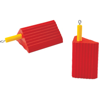 Cales-roue pour usage g&eacute;n&eacute;ral, Polyur&eacute;thane, Orange, 10" la x 8-1/2" p x 5" h Oxymax Inc