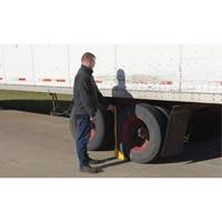 Ergo Handle Wheel Chock, Steel, Yellow, 8" W x 10-3/4" D x 9-1/8" H Oxymax Inc