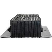 Laminated Dock Bumpers, Vertical, Rubber, 11" W x 4" D x 24" H Oxymax Inc