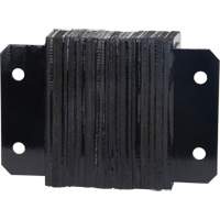 Laminated Dock Bumpers, Horizontal, Rubber, 12" W x 4" D x 10" H Oxymax Inc