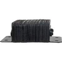 Laminated Dock Bumpers, Horizontal, Rubber, 12" W x 4" D x 10" H Oxymax Inc