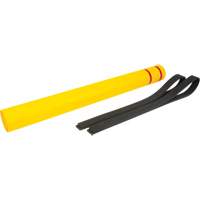 Capuchon en poly&eacute;thyl&egrave;ne pour borne de protection, 4-1/2" dia. x 52" l, Rouge/Jaune Oxymax Inc