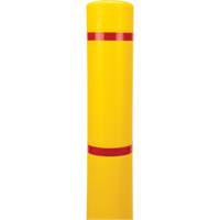 Capuchon en poly&eacute;thyl&egrave;ne pour borne de protection, 4-1/2" dia. x 64" l, Rouge/Jaune Oxymax Inc
