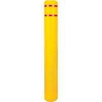 Capuchon en poly&eacute;thyl&egrave;ne pour borne de protection, 6-5/8" dia. x 52" l, Rouge/Jaune Oxymax Inc