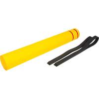 Capuchon en poly&eacute;thyl&egrave;ne pour borne de protection, 6-5/8" dia. x 52" l, Rouge/Jaune Oxymax Inc