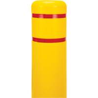 Capuchon en poly&eacute;thyl&egrave;ne pour borne de protection, 6-5/8" dia. x 52" l, Rouge/Jaune Oxymax Inc