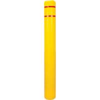 Capuchon en poly&eacute;thyl&egrave;ne pour borne de protection, 6-5/8" dia. x 60" l, Rouge/Jaune Oxymax Inc