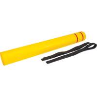Capuchon en poly&eacute;thyl&egrave;ne pour borne de protection, 6-5/8" dia. x 60" l, Rouge/Jaune Oxymax Inc