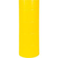 Capuchon en poly&eacute;thyl&egrave;ne pour borne de protection, 6-5/8" dia. x 60" l, Rouge/Jaune Oxymax Inc