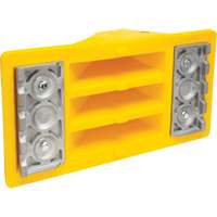 Wheel Chocks with Aluminum Tread, Polyurethane, Safety Yellow, 11-1/4" W x 21" D x 12-1/4" H Oxymax Inc