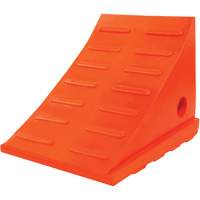 25 Ton General Purpose Wheel Chock, Urethane, Orange Oxymax Inc
