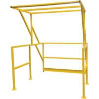 Barri&egrave;re de s&eacute;curit&eacute; pour mezzanine, 70" lo x 77" ha, 78" &eacute;lev&eacute;e, Jaune Oxymax Inc