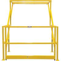 Barri&egrave;re de s&eacute;curit&eacute; pour mezzanine, 70" lo x 77" ha, 78" &eacute;lev&eacute;e, Jaune Oxymax Inc