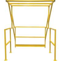Barri&egrave;re de s&eacute;curit&eacute; pour mezzanine, 70" lo x 77" ha, 78" &eacute;lev&eacute;e, Jaune Oxymax Inc