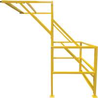 Barri&egrave;re de s&eacute;curit&eacute; pour mezzanine, 70" lo x 77" ha, 78" &eacute;lev&eacute;e, Jaune Oxymax Inc