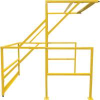 Barri&egrave;re de s&eacute;curit&eacute; pour mezzanine, 70" lo x 77" ha, 78" &eacute;lev&eacute;e, Jaune Oxymax Inc