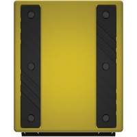 Cale de roue ultra-robuste pour l'exploitation mini&egrave;re Checkers Safety, PEHD, Jaune, 14-1/2" la x 17-1/2" p x 16" h Oxymax Inc
