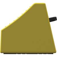 Cale de roue ultra-robuste pour l'exploitation mini&egrave;re Checkers Safety sans support, PEHD, Jaune, 14-1/2" la x 17-1/2" p x 16" h Oxymax Inc