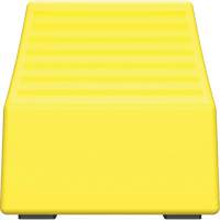 Cale de roue ultra-robuste pour l'exploitation mini&egrave;re Checkers Safety sans support, PEHD, Jaune, 14-1/2" la x 17-1/2" p x 16" h Oxymax Inc