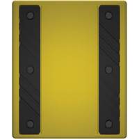 Cale de roue ultra-robuste pour l'exploitation mini&egrave;re Checkers Safety sans support, PEHD, Jaune, 14-1/2" la x 17-1/2" p x 16" h Oxymax Inc