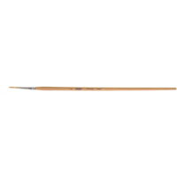 Pure White Bristle Round Marking Paint Brush, 9/64" Brush Width, White China, Wood Handle Oxymax Inc