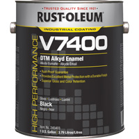 High-Performance V7400 System 340 VOC DTM Alkyd Enamel, Black, High-Gloss, Gallon Oxymax Inc