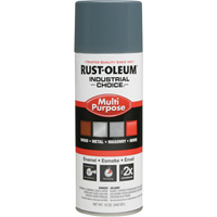 Industrial Choice&reg; 1600 System Multi-Purpose Enamel Spray Paint, Machine Grey, Gloss, 12 oz., Aerosol Can Oxymax Inc