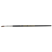 Black Pointed Bristle Artist Brush, 2.1 mm Brush Width, Camel Hair, Wood Handle KP599 | Oxymax Inc