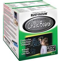 Chalk Board Paint, 877 ml, Can, Black Oxymax Inc