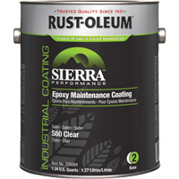 Rev&ecirc;tement dentretien &eacute;poxydique &agrave; base deau Sierra S60 Partie 2 Couche de fond, Gallon, Transparent Oxymax Inc