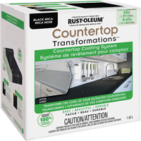 Countertop Transformations&reg; Mica Countertop Coating System, 1.42 L, Kit, Black Mica Oxymax Inc