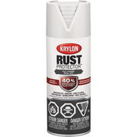 Rust Protector&reg; Enamel Paint, White, Very Flat, 12 oz., Aerosol Can Oxymax Inc
