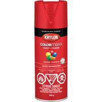 COLORmaxx Paint + Primer, Banner Red, Gloss, 12 oz., Aerosol Can Oxymax Inc