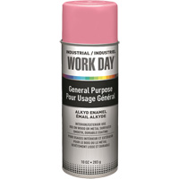 Peinture industrielle Work Day, Rose, Brillant, 10 oz, Canette a&eacute;rosol Oxymax Inc
