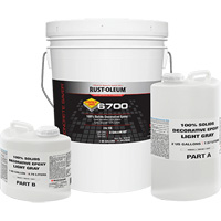 &eacute;poxy d&eacute;coratif 100 % de solides 6700, 3 gal., &eacute;poxy, Tr&egrave;s brillant, Gris Oxymax Inc