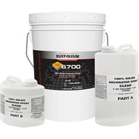 &eacute;poxy d&eacute;coratif 100 % de solides 6700, 3 gal., &eacute;poxy, Tr&egrave;s brillant, Transparent Oxymax Inc