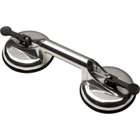 Ventouses de levage manuel - Ventouses doubles, 66 lb Capacit&eacute;, 4-5/8", Levier, 13" Longueur de la manche Oxymax Inc